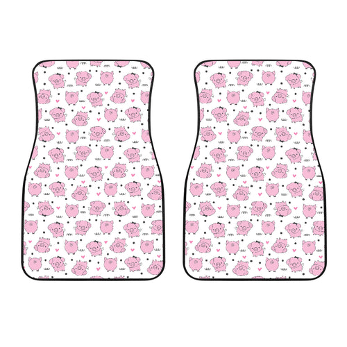 Pig Pattern Print Design 03 Front Car Mats