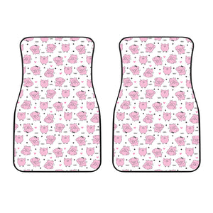 Pig Pattern Print Design 03 Front Car Mats