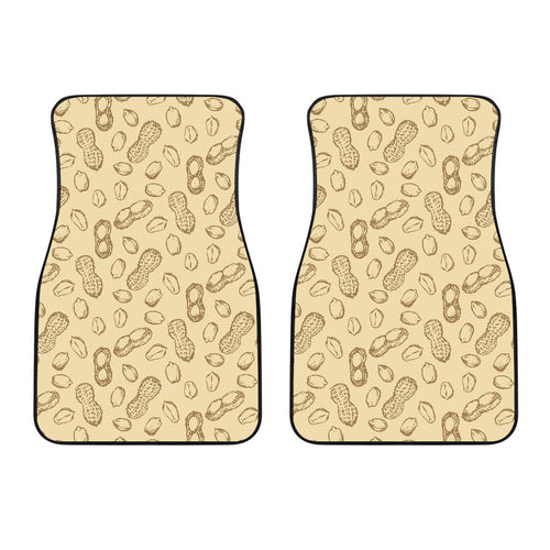 Hand Drawn Peanuts Pattern Front Car Mats