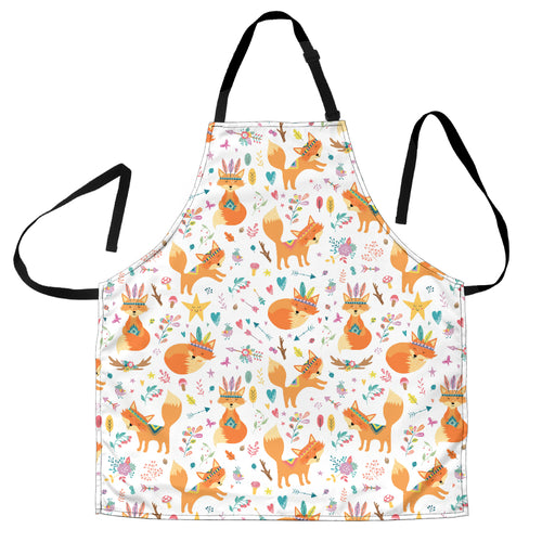 Cute Tribal Fox Pattern Adjustable Apron