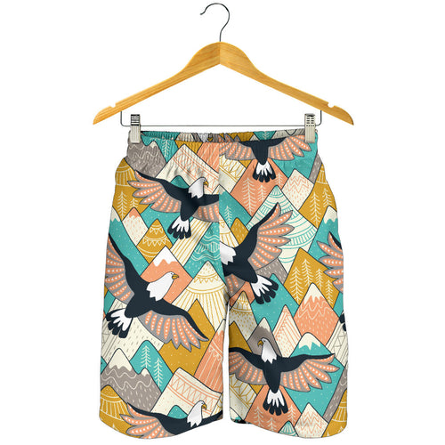 Eagle Pattern Print Design 02 Men Shorts