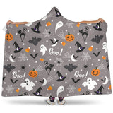 Halloween Design Pattern Hooded Blanket