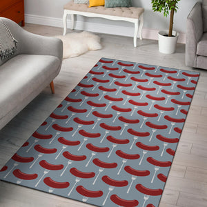 Sausage Pattern Print Design 02 Area Rug