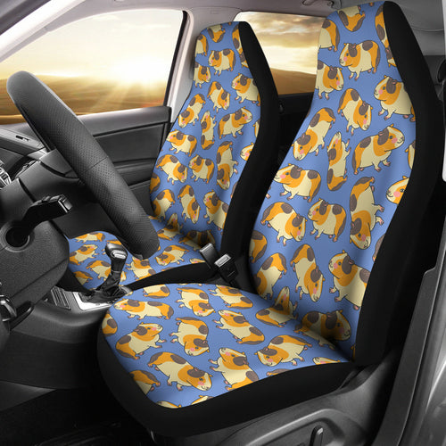 Guinea Pig Pattern Print Design 02 Universal Fit Car Seat Covers