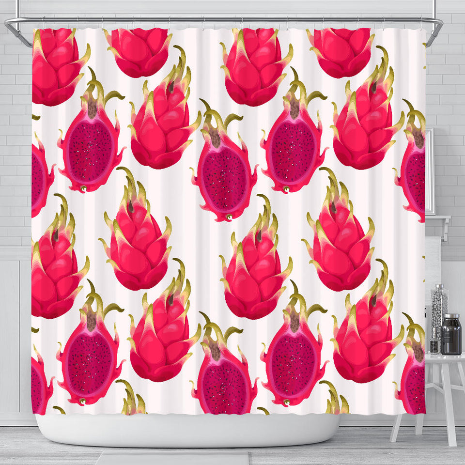 Dragon Fruits Design Pattern Shower Curtain Fulfilled In US