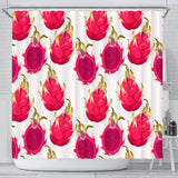 Dragon Fruits Design Pattern Shower Curtain Fulfilled In US