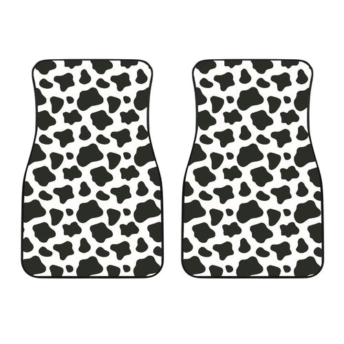 Cow Skin Pattern Front Car Mats