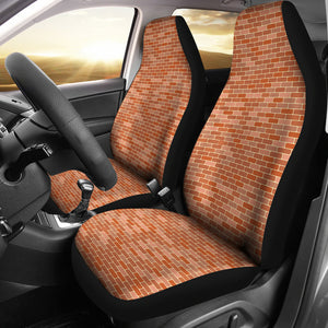 Brick Printed Pattern Print Design 02 Universal Fit Car Seat Covers