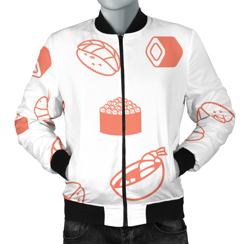 Sushi Pattern Men'S Bomber Jacket