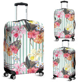 Colorful Orchid Flower Pattern Luggage Covers