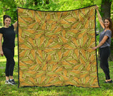 Corn Pattern Print Design 01 Premium Quilt