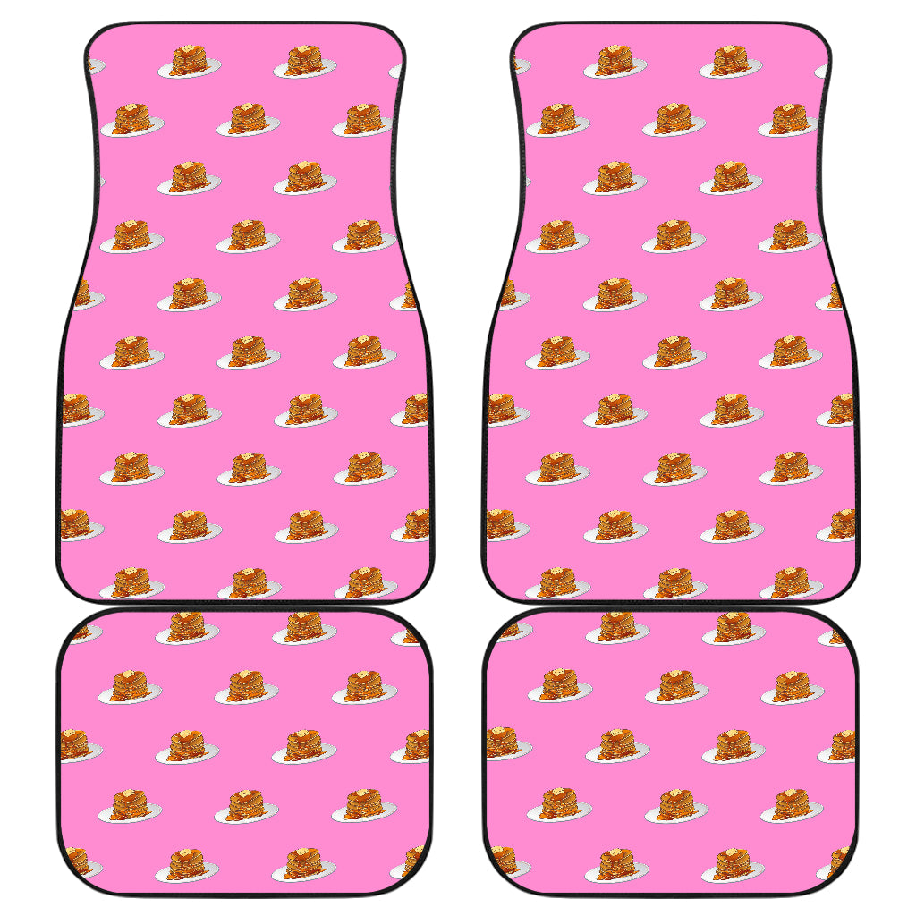 Pancake Pattern Print Design 04 Front and Back Car Mats