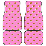 Pancake Pattern Print Design 04 Front and Back Car Mats