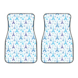 Eiffel Tower Pattern Print Design 01 Front Car Mats