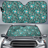 Elephants Jungle Pattern Car Sun Shade