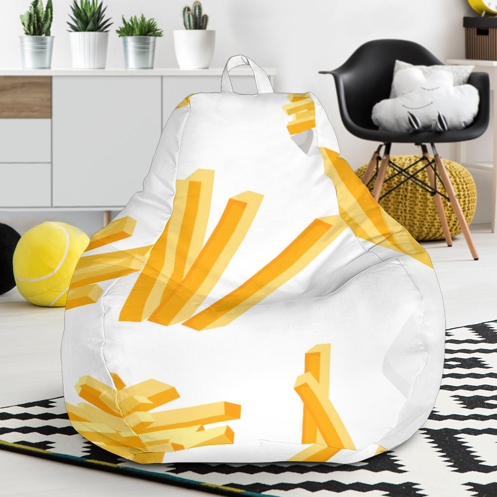 French Fries White Paper Box Pattern Bean Bag Cover