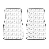 Bull Terrier Pattern Print Design 02 Front Car Mats