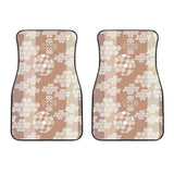 Beautiful Hexagon Japanese  Pattern Front Car Mats