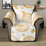hand drawn onion pattern Recliner Cover Protector