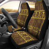 Egypt Hieroglyphics Pattern Print Design 03 Universal Fit Car Seat Covers
