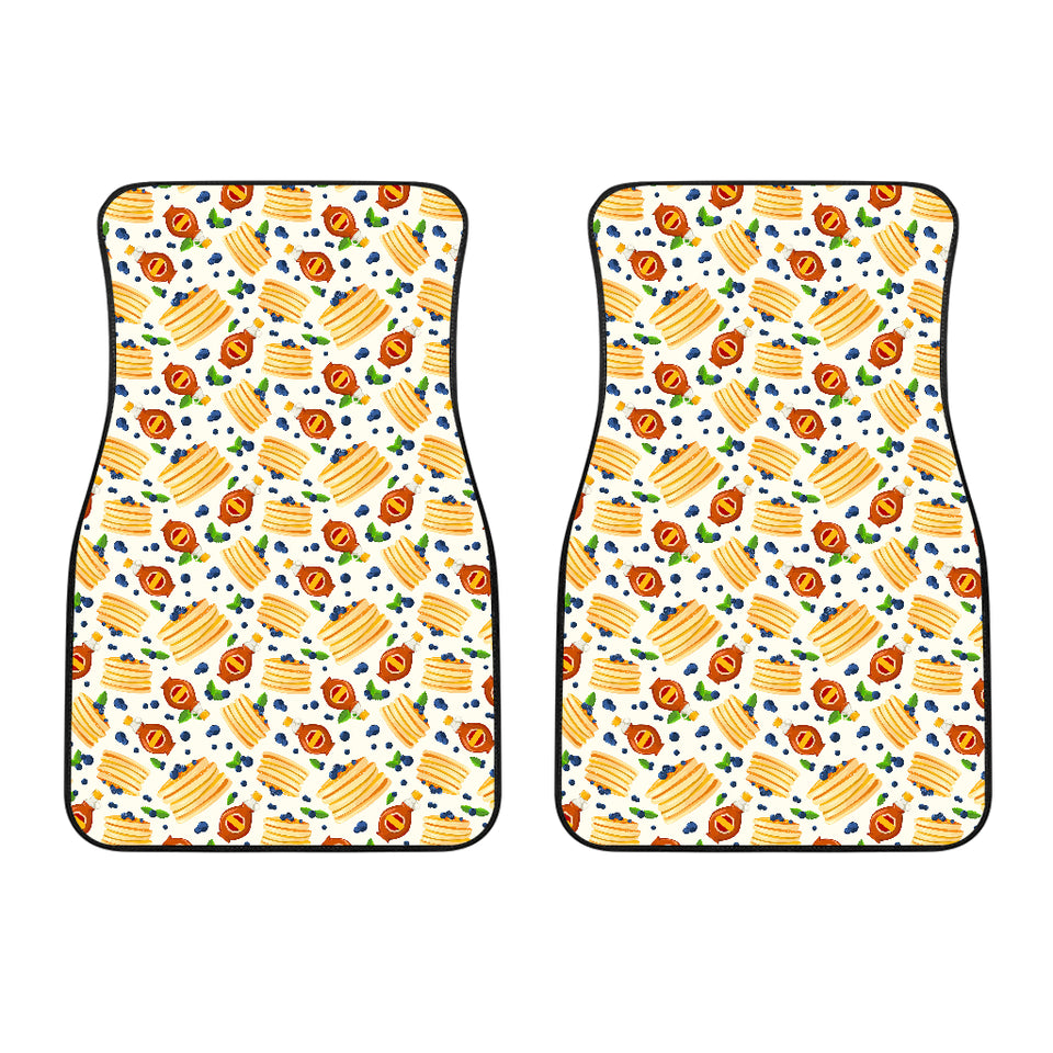 Pancake Pattern Print Design 02 Front Car Mats