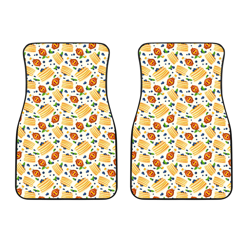 Pancake Pattern Print Design 02 Front Car Mats