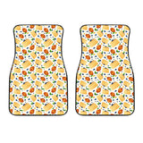 Pancake Pattern Print Design 02 Front Car Mats