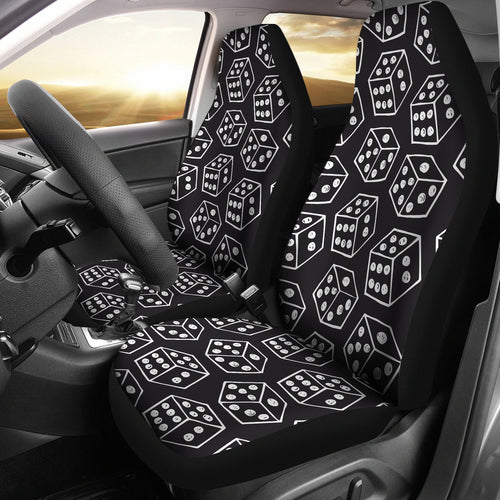 Dice Pattern Print Design 01 Universal Fit Car Seat Covers