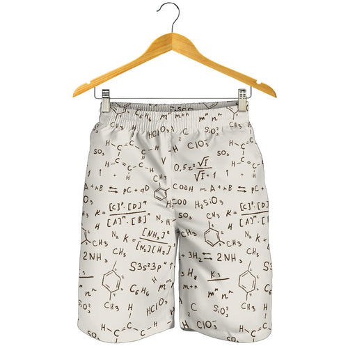 Chemistry Periodic Table Pattern Print Design 04 Men Shorts