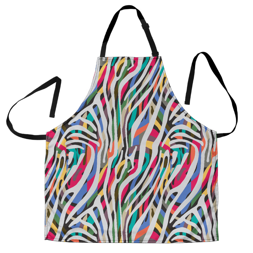 Colorful Zebra Skin Pattern Adjustable Apron