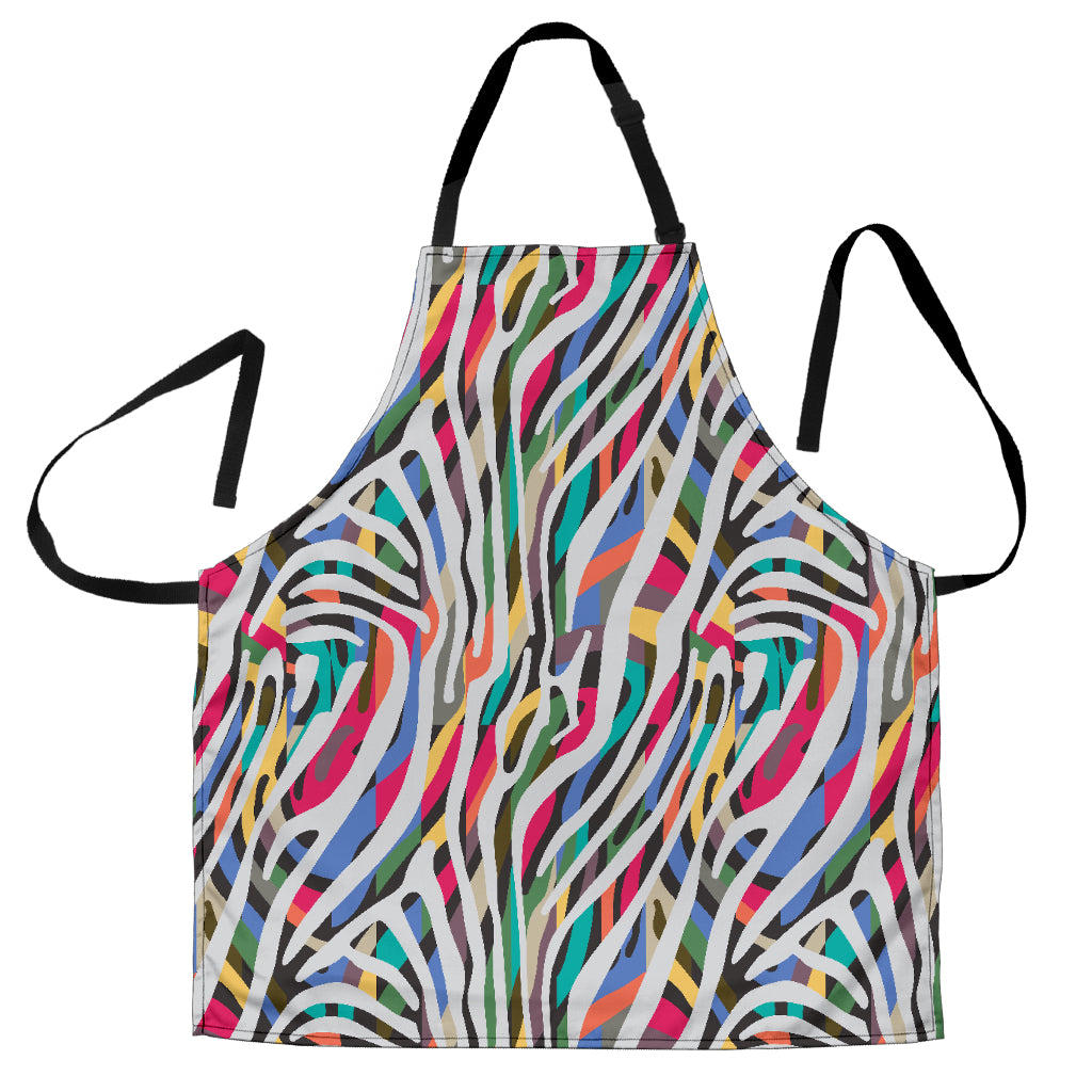 Colorful Zebra Skin Pattern Adjustable Apron