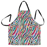 Colorful Zebra Skin Pattern Adjustable Apron