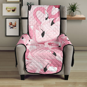 Pink flamingos pattern background Chair Cover Protector