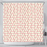 Peanuts Texture Pattern Shower Curtain Fulfilled In US