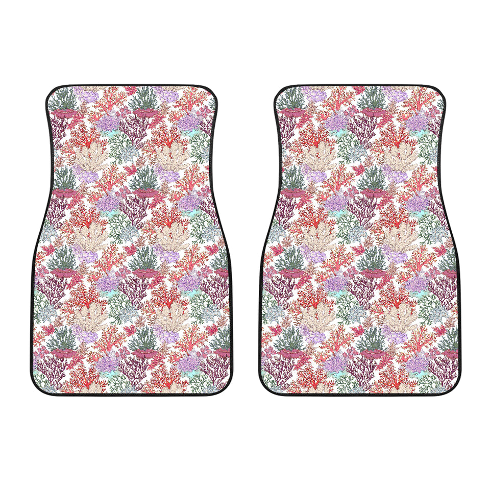 Coral Reef Pattern Print Design 03 Front Car Mats