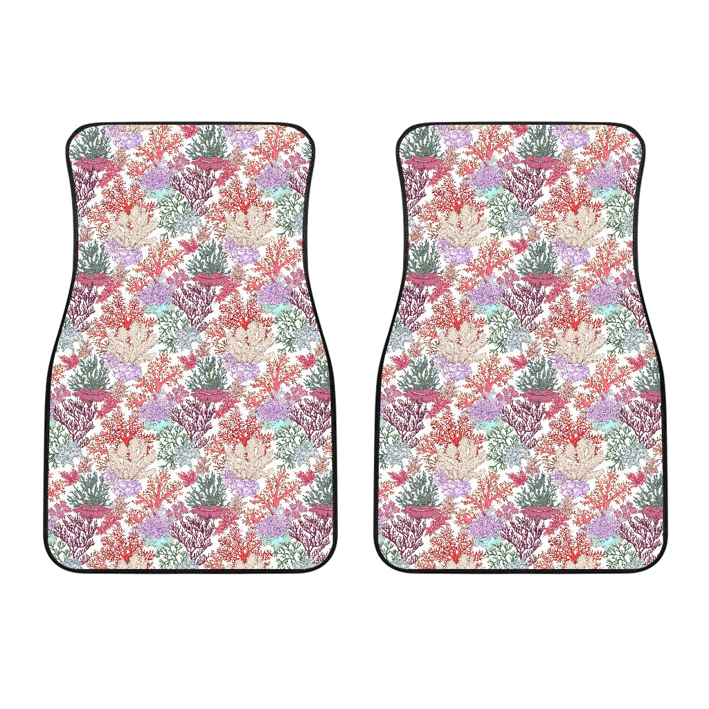 Coral Reef Pattern Print Design 03 Front Car Mats