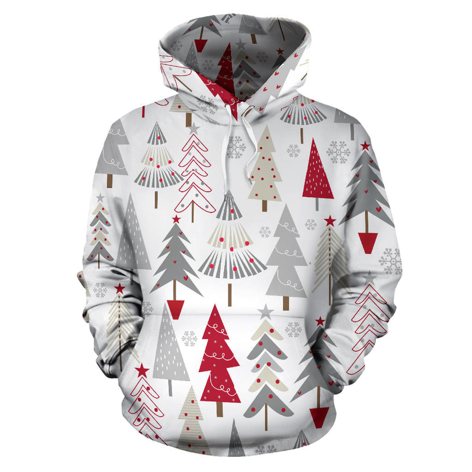 Cute Christmas Tree Pattern Men Women Pullover Hoodie