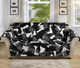 Crow illustration pattern Sofa Cover Protector