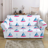 Sailboat Anchor Pattern Loveseat Couch Slipcover