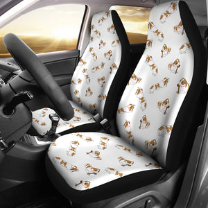 Jack Russel Pattern Print Design 04 Universal Fit Car Seat Covers