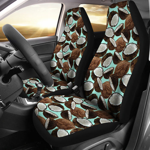 Coconut Pattern Print Design 03 Universal Fit Car Seat Covers