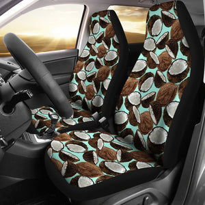 Coconut Pattern Print Design 03 Universal Fit Car Seat Covers