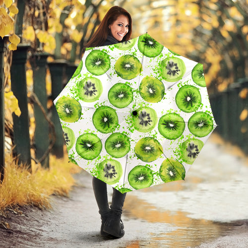 Watercolor Kiwi Pattern Umbrella