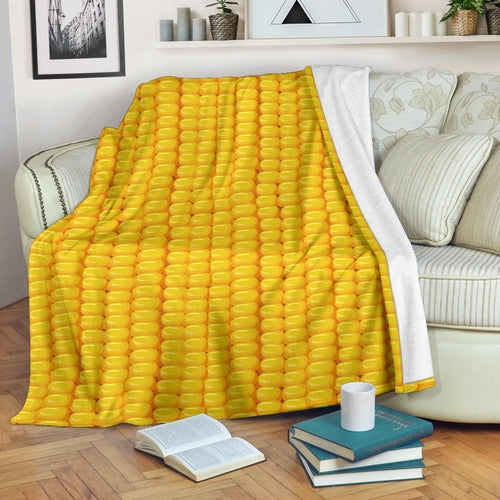 Corn Pattern Print Design 04 Premium Blanket