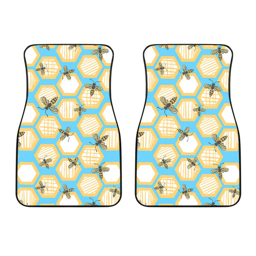 Bee Honeycomb Pattern  Front Car Mats