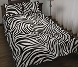 Zebra skin pattern Quilt Bed Set