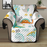Cute funny kids dinosaurs pattern Recliner Cover Protector