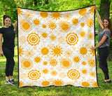 Sun Design Pattern Premium Quilt