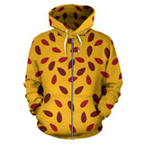 Passion Fruit Texture Zip Up Hoodie