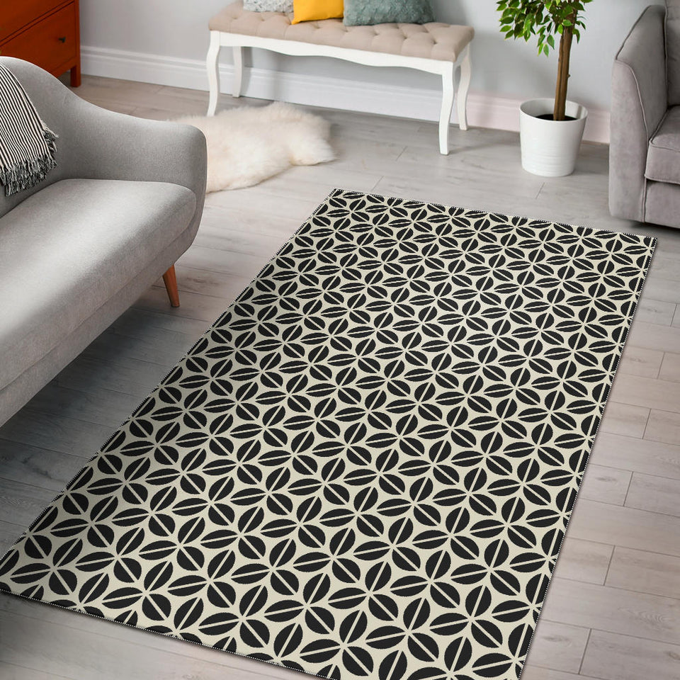 Coffee Bean Abstract Modern Pattern Area Rug